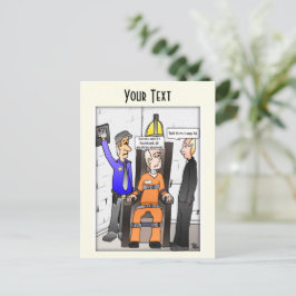 Opgeslagen Bleek geel Briefkaart