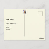 Opgeslagen Bleek geel Briefkaart (Achterkant)