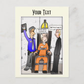 Opgeslagen Bleek geel Briefkaart (Voorkant)