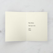 Opgeslagen Bleek geel gevouwen Wenskaart Kaart (Binnen)