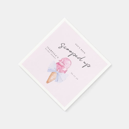 Opgeslagen Bridal Shower-uitnodiging Servet (Hoek)