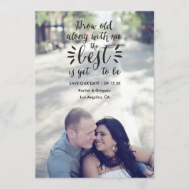 Opgeslagen Citaat Save The Date Foto Aankondiging