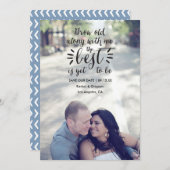 Opgeslagen citaat Save The Date fotoaankondiging (Voorkant / Achterkant)