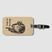 Opgeslagen door bloed Jezus Kroon van Thorns Bagagelabel (Voorkant (horizontaal))