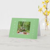 OPGESLAGEN DOOR *COUSIN* OM *HAPPY BIRTHDAY" KAART (Gele Bloem)