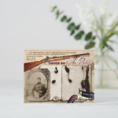 Opgeslagen door de Bijbel. Briefkaart (Staand voorkant)