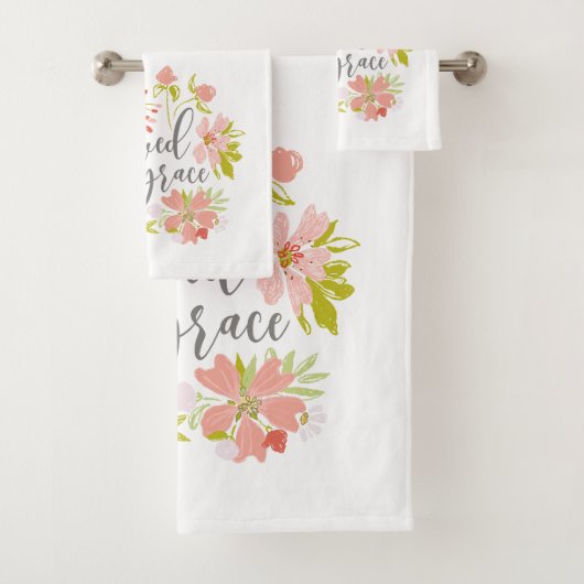 Opgeslagen door Genade - Efeziërs 2:8 Bad Handdoek (Insitu)