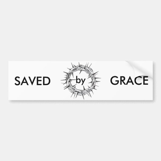 Opgeslagen door Grace Bumpersticker (Voorkant)