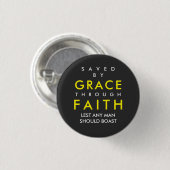 Opgeslagen door Grace door Faith Button (Voorkant /achterkant)