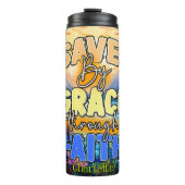 Opgeslagen door Grace door Faith Thermosbeker (Voorkant)