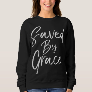 Opgeslagen door Grace Quote Christelijk Hymn Lyric Trui