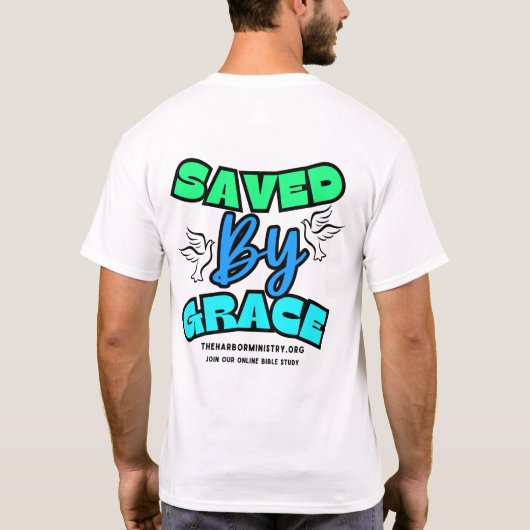 Opgeslagen door Grace T-shirt (Achterkant)