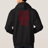 Opgeslagen door het bloed van Christus 1 John 1:7 Hoodie (Achterkant)