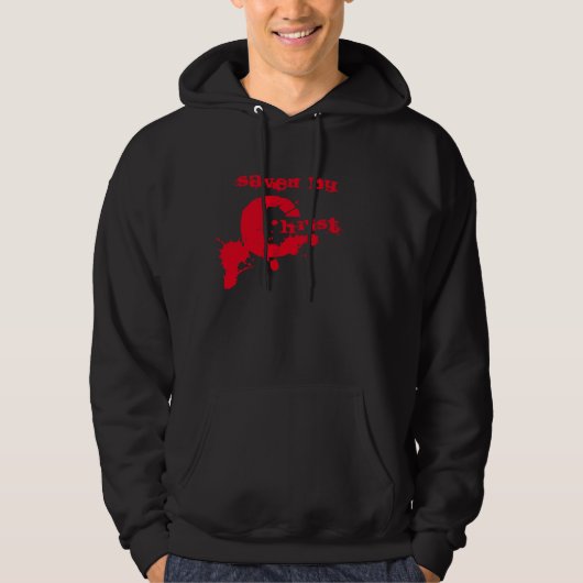 Opgeslagen door het bloed van Christus Hoodie (Voorkant)