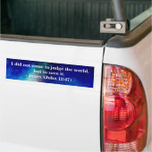 OPGESLAGEN DOOR JESUS-BUMPERSTICKER BUMPERSTICKER (Op Truck)