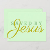 Opgeslagen door Jezus Briefkaart (Voorkant / Achterkant)