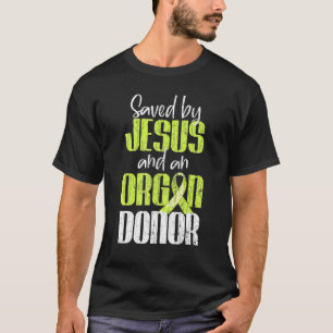 Opgeslagen door Jezus en een orgaandonor Grafisch T-shirt