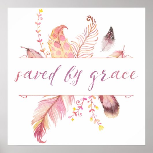 Opgeslagen door speciale religieuze kunstdrukken poster (Voorkant)