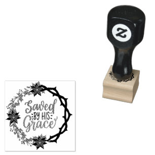 Opgeslagen door Zijn Grace Rubber Stamp Rubberstempel