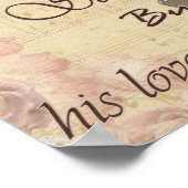 Opgeslagen door zijn liefde en genade poster (Hoek)