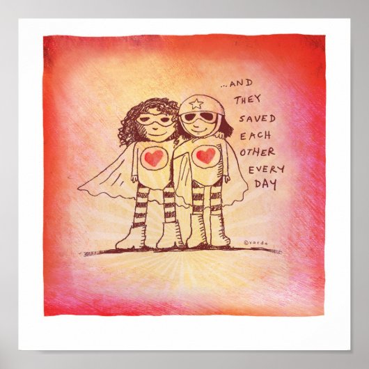 opgeslagen elkaar poster (Voorkant)