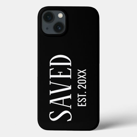 Opgeslagen Est Opgericht Black Caps Christen Case-Mate iPhone Case (Achterkant)