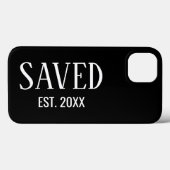 Opgeslagen Est Opgericht Black Caps Christen Case-Mate iPhone Case (Achterkant (horizontaal))