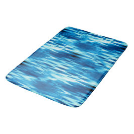 Opgeslagen gradiëntblauwe vormende abstracte werve badmat
