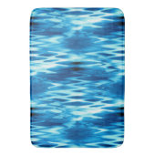 Opgeslagen gradiëntblauwe vormende abstracte werve badmat (Voorkant Verticaal)