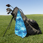 Opgeslagen gradiëntblauwe vormende abstracte werve golfhanddoek (Groen)