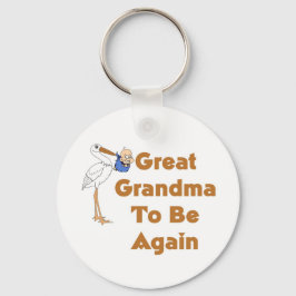 Opgeslagen grootmoeder om weer te zijn sleutelhanger