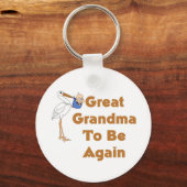 Opgeslagen grootmoeder om weer te zijn sleutelhanger (Voorkant)