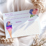 Opgeslagen Ice Cream Floral Vrijgezellenfeest Reci<br><div class="desc">Deze unieke Ice Cream, de Waterverf die ik zelf heb geschilderd in het moderne Azur Blue, Vanilla Cream, Peach, Burgundy, Viva Magenta en Blush Pink-kleuren voor je leuke en schitterende selebratie met vrienden "Ze is opgevoed" Vrijgezellenfeest. Andere overeenkomende objecten voor je partij zijn beschikbaar in het collectie van mijn PatternDigitPics...</div>
