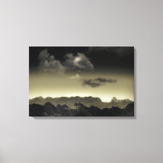 Opgeslagen in de cloud canvas afdruk (Voorkant)