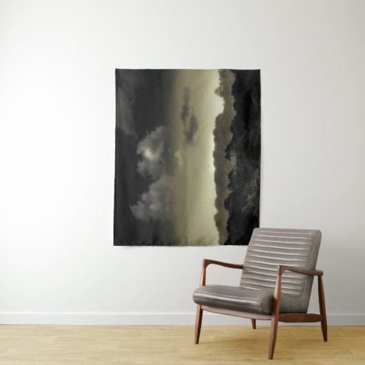 Opgeslagen in de cloud. wandkleed (In situ)