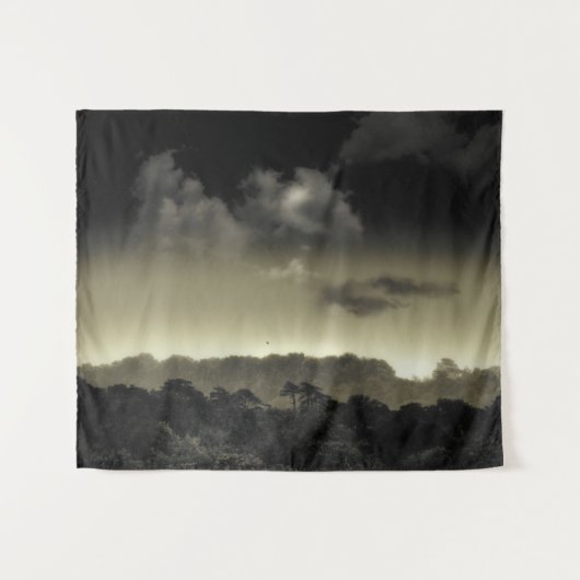 Opgeslagen in de cloud. wandkleed (Voorkant (horizontaal))