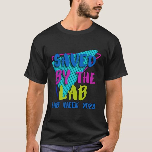 Opgeslagen in Lab Week 2023 T-shirt (Voorkant)