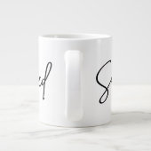 Opgeslagen Inspirerend quote Modern Script Grote Koffiekop (Achterkant)