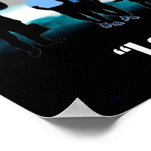 Opgeslagen Jezus Christus Christelijk verlies gevo Poster (Hoek)