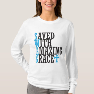 Opgeslagen met Amazing Grace SWAG Cross Hoodie T-shirt