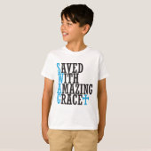 Opgeslagen met geweldig Grace SWAG-Christelijk t-s T-shirt (Voorkant volledig)