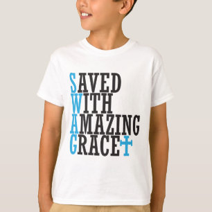 Opgeslagen met geweldig Grace SWAG-Christelijk t-s T-shirt