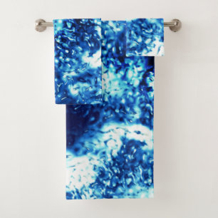 Opgeslagen opzichblauw ziet er uit als gevorst gla bad handdoek