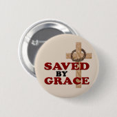 OPGESLAGEN PER GRACE RONDE BUTTON 5,7 CM (Voorkant /achterkant)