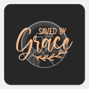 OPGESLAGEN PER GRACE VIERKANTE STICKER