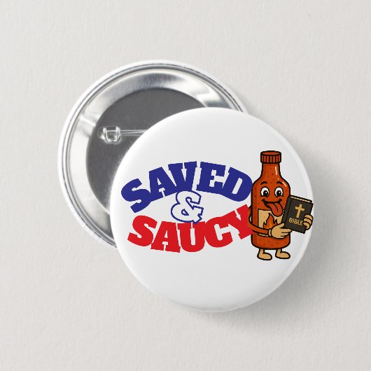 Opgeslagen & Saucy-Button Ronde Button 5,7 Cm (Voorkant /achterkant)