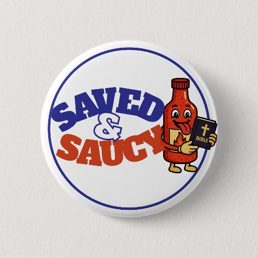 Opgeslagen & Saucy-Button Ronde Button 5,7 Cm (Voorkant)