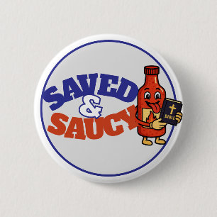 Opgeslagen & Saucy-Button Ronde Button 5,7 Cm