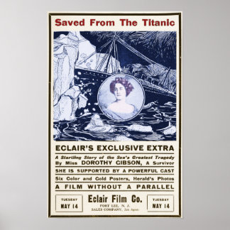 Opgeslagen uit de Titanic 14 mei 1912 Poster