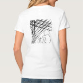 Opgesloten in Stilte". T-shirt (Achterkant)
